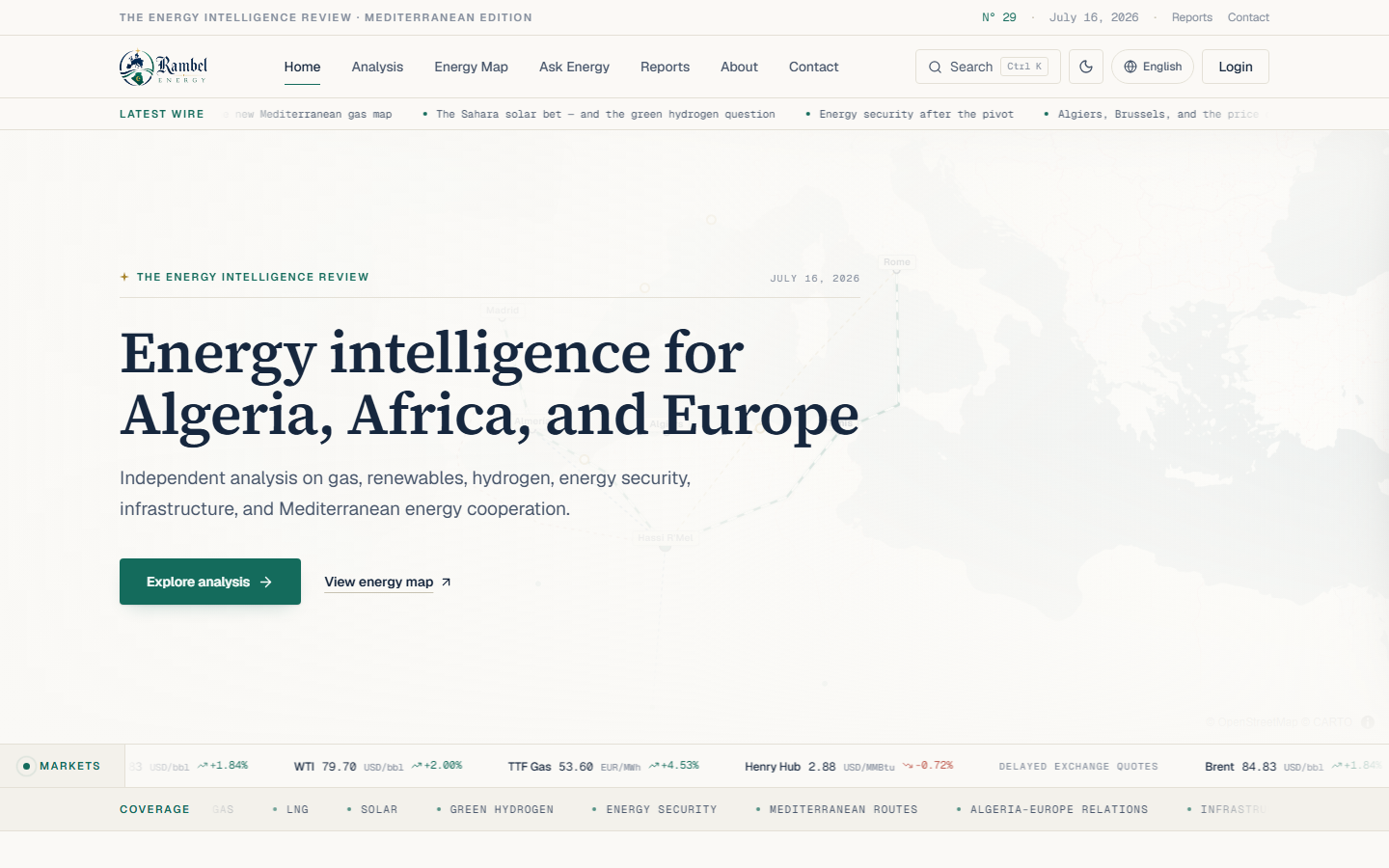 RambelEnergy intelligence platform