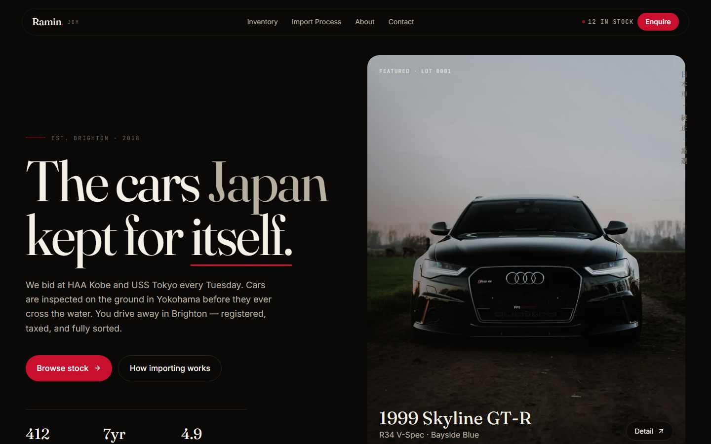Ramin JDM car import